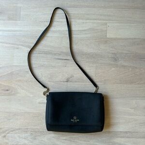 Kate spade black leather cross body
